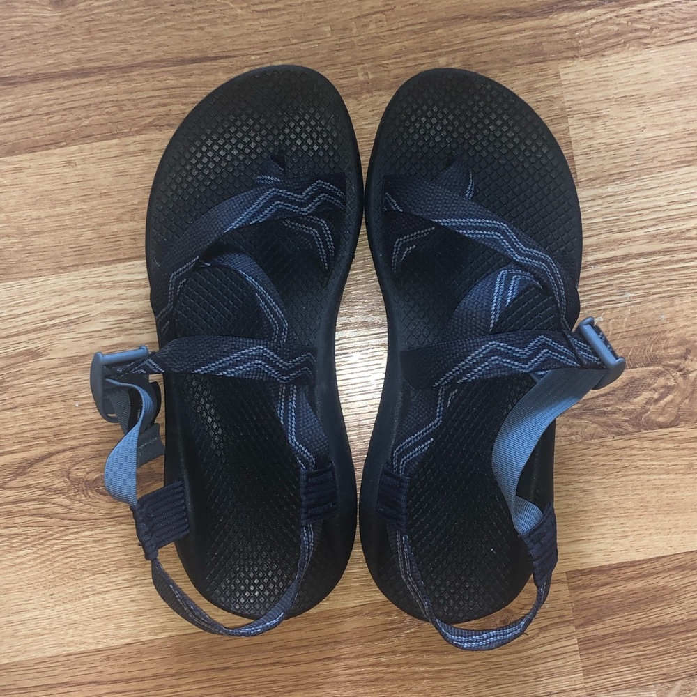 Blue chacos